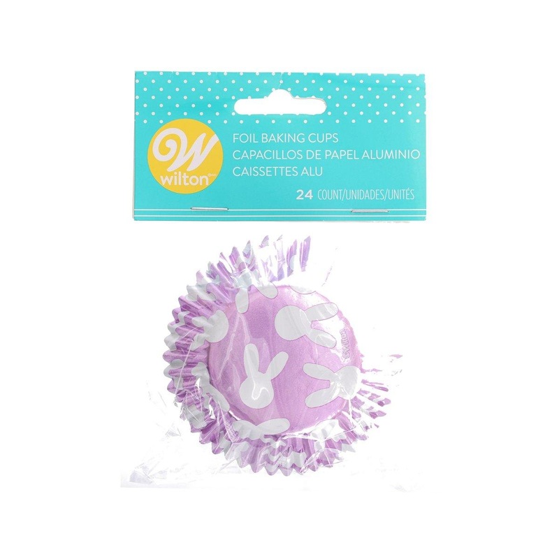 WILTON Easter Foil Baking Cup - Bunny  (24pcs)