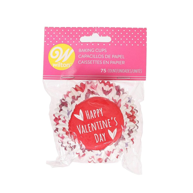 WILTON Valentine Baking Cups - Happy Valentine's Day  (75)