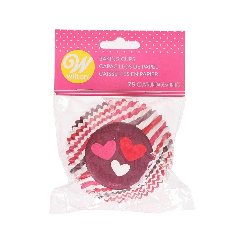 WILTON Valentine Baking Cups - Heart  (75)
