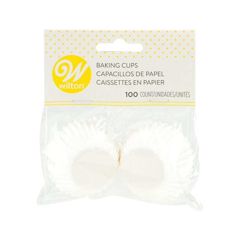 WILTON Baking Cups - White Mini