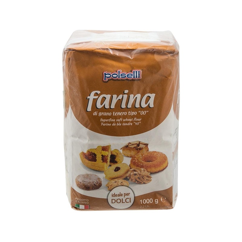 POLSELLI Superfine Soft Wheat Flour Type 00 - Ideal for Cake  (1kg)