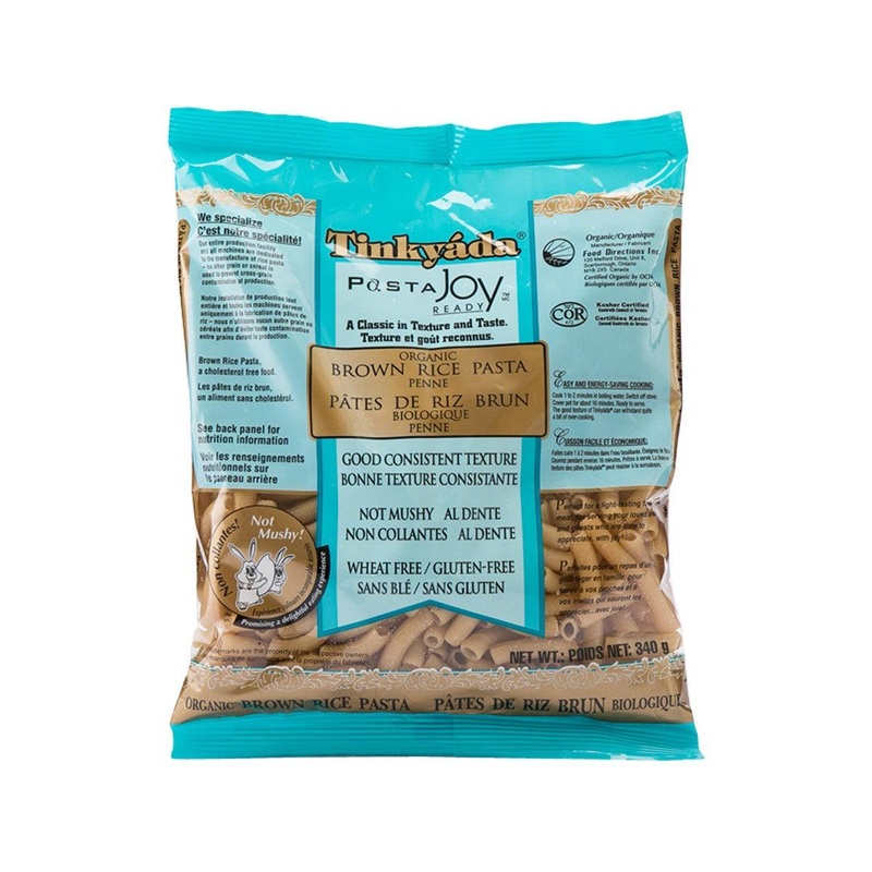 TINKYADA Organic Gluten-Free Brown Rice Penne  (340g)