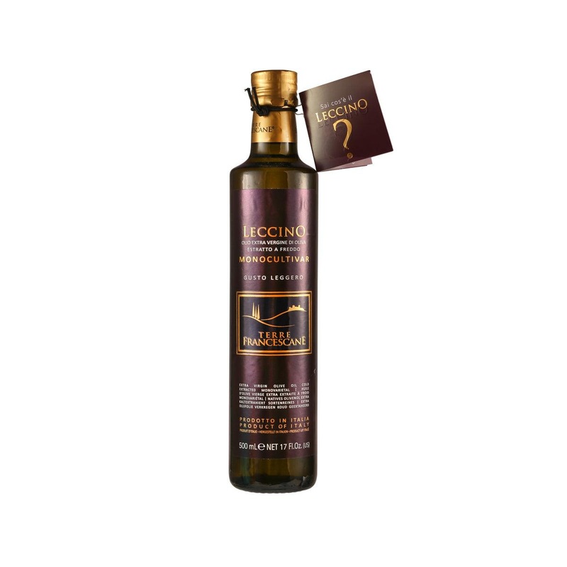 TERRE FRANCESCANE Leccino Monocultivar Extra Virgin Olive Oil  (500mL)