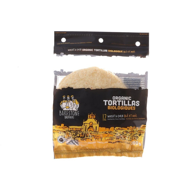 BAKESTONE BROTHERS Organic Wheat & Corn Tortillas  (300g)