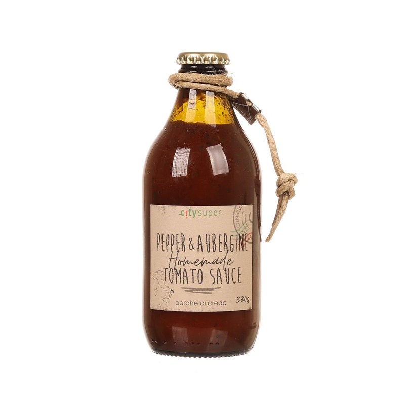 CITYSUPER X PERCHE CI CREDO Homemade Tomato Sauce with Peppers & Aubergines  (330g)