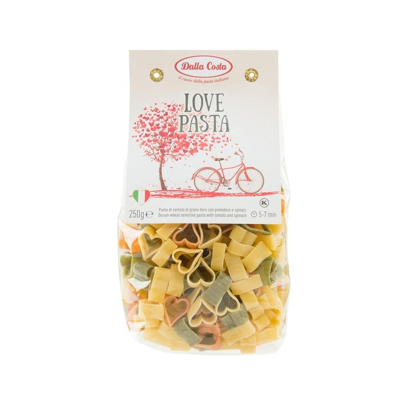 DALLA COSTA Love Pasta with Tomato and Spinach  (250g)