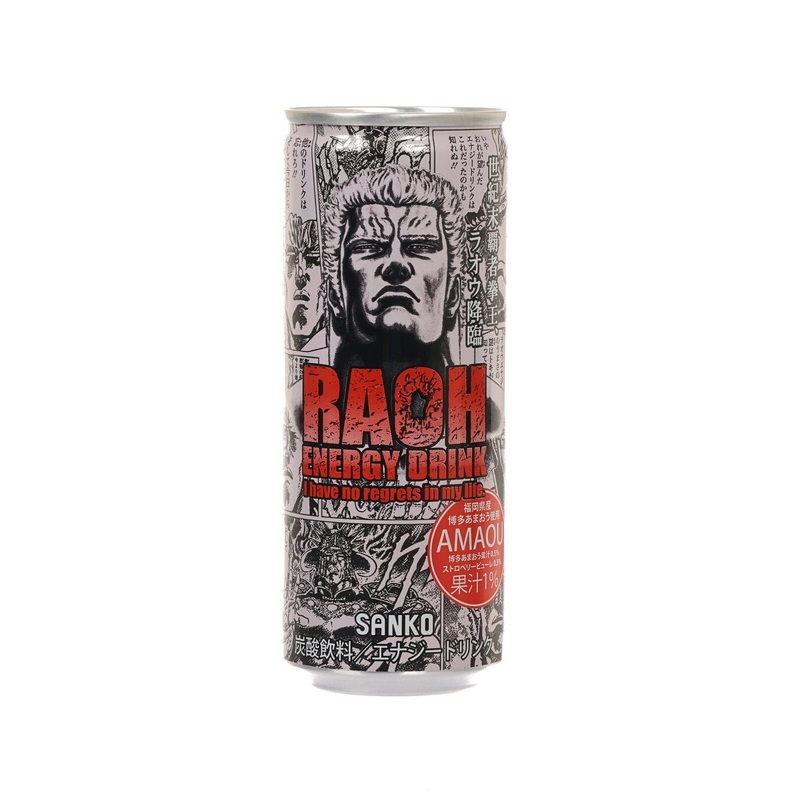 SANKO Raoh Energy Drink - Amaou Strawberry [Can]  (250mL)