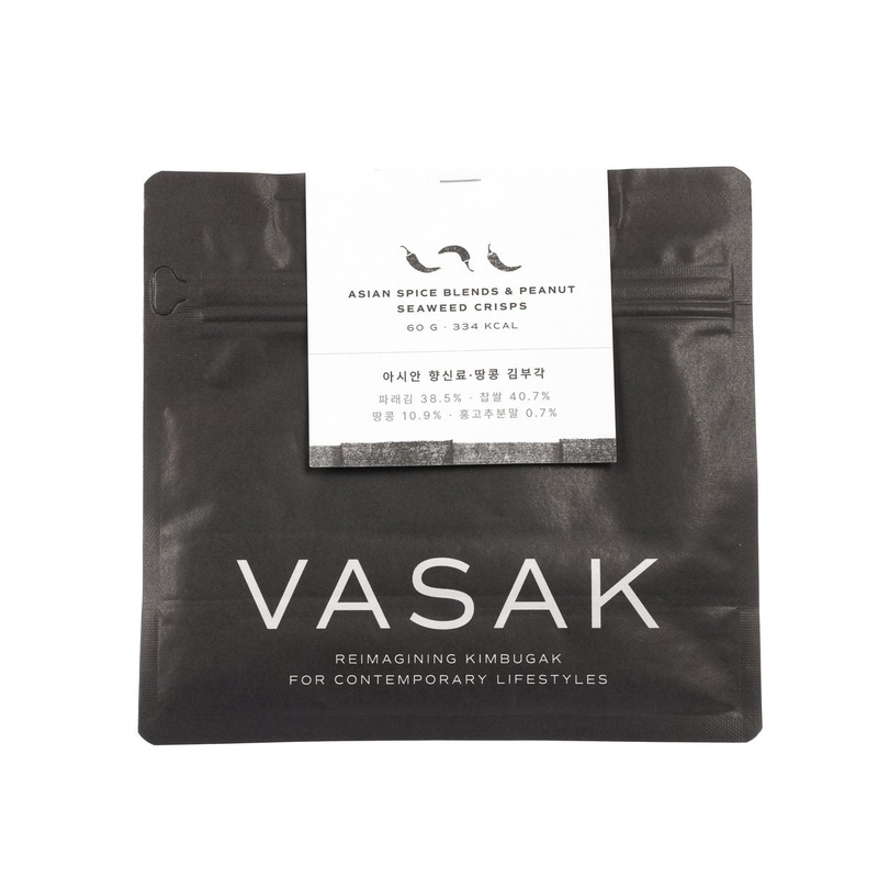 VASAK Asian Spice Blends & Peanut Seaweed Crisps  (60g)