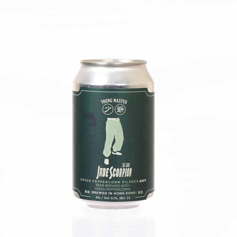 YOUNG MASTER Jade Scorpion Green Peppercorn Pilsner (Alc. 5.1%) [Can]  (330mL)