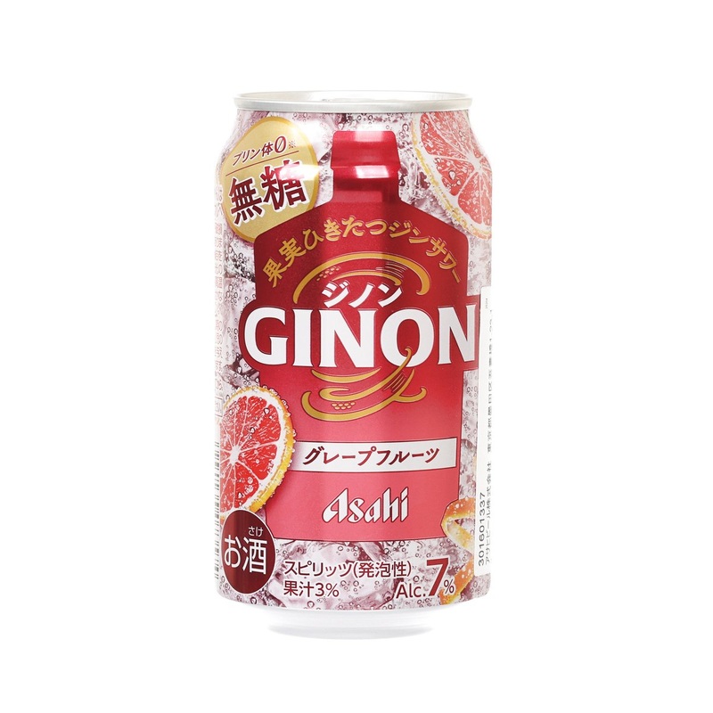 ASAHI Ginon Sugar Free Grapefruit Gin Sour (Alc.7%) [Can]  (350mL)
