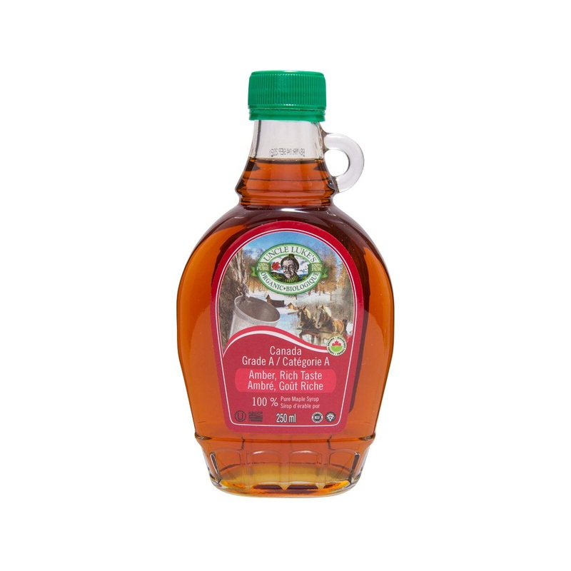 UNCLE LUKE'S Organic Grade A Amber Maple Syrup  (250mL)