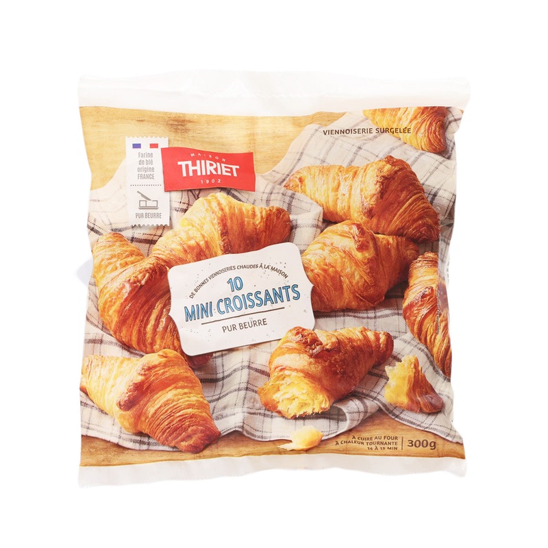 THIRIET 10 Mini Croissants with Pure Butter  (300g)