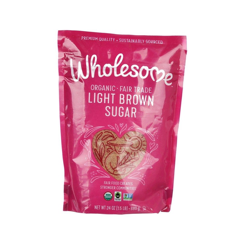 WHOLESOME SWEETENERS Organic Light Brown Sugar  (680g)