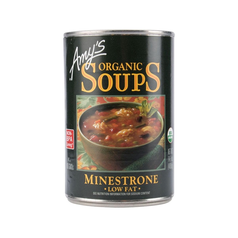AMY'S KITCHEN Organic Soups - Low Fat Minestrone  (400g)