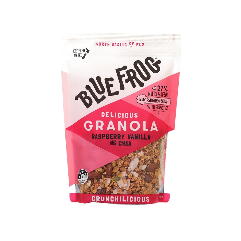 BLUEFROG Raspberry, Vanilla & Chia Granola  (350g)