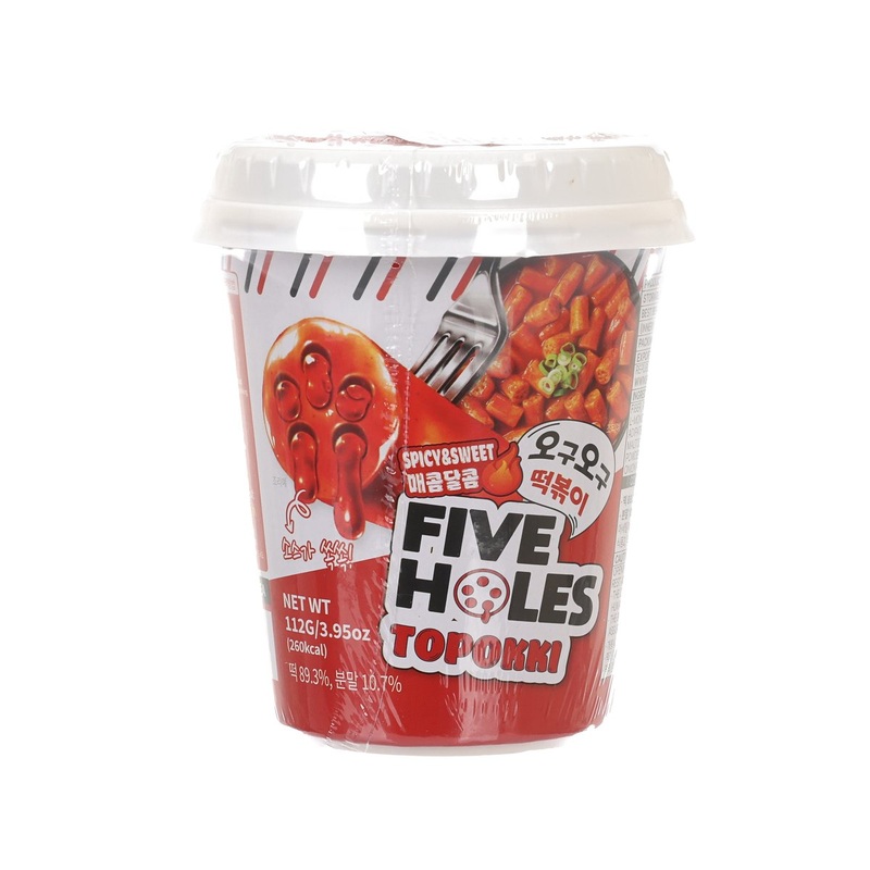 FIVE HOLES Topokki (Sweet & Spicy)  (112g)