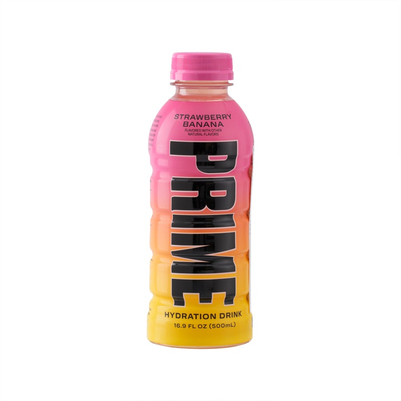 PRIME Hydration Drink - Strawberry Banana [Bottle]  (500mL)