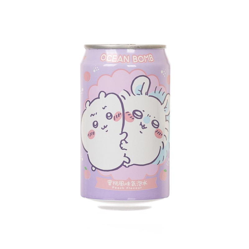 YHB OCEAN BOMB Peach Flavour Sparkling Water - Chiikawa [Can]  (330mL)