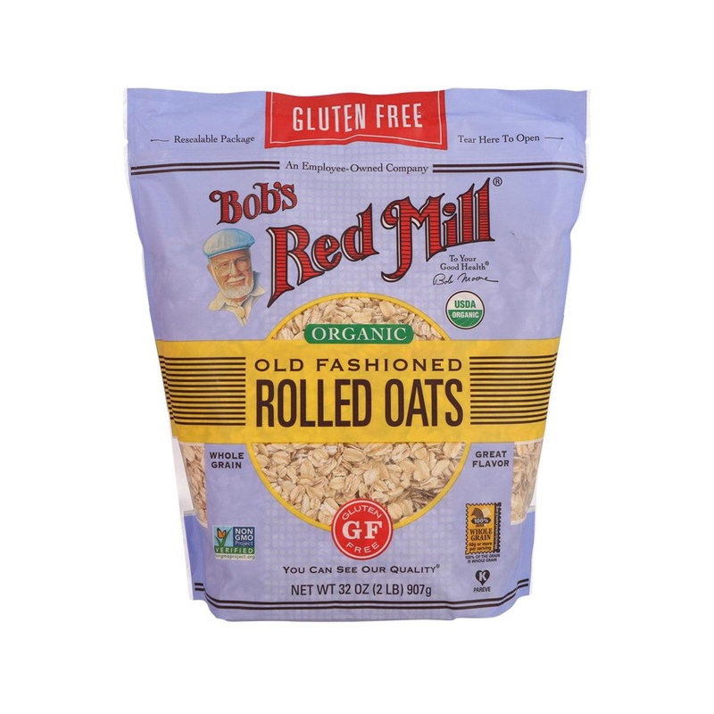 BOB'S RED MILL Organic Gluten Free Old Fashioned Rolled Oats  (907g)