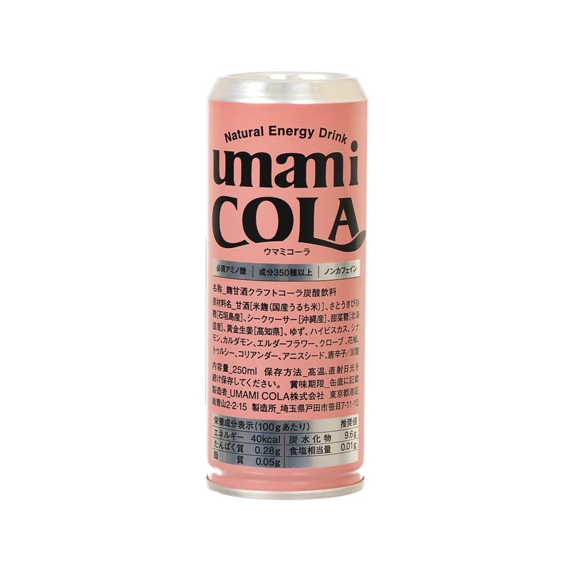 UMAMI COLA Cola Natural Energy Drink [Can]  (250mL)