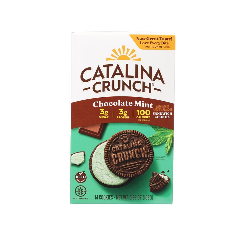 CATALINA CRUNCH Chocolate Mint Flavored Sandwich Cookies  (168g)