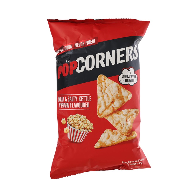 POPCORNERS Corn Snack - Sweet & Salty Kettle Popcorn Flavoured  (60g)