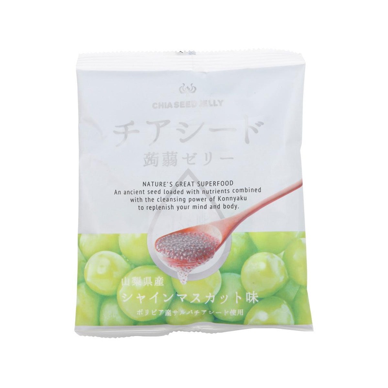 WAKASHO Chia Seed Konnyaku Jelly - Shine Muscat Flavor  (10pcs)