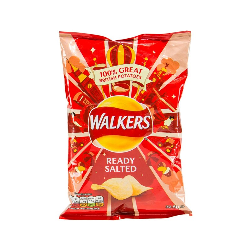 WALKERS Ready Salted Potato Crisps  (32.5g)
