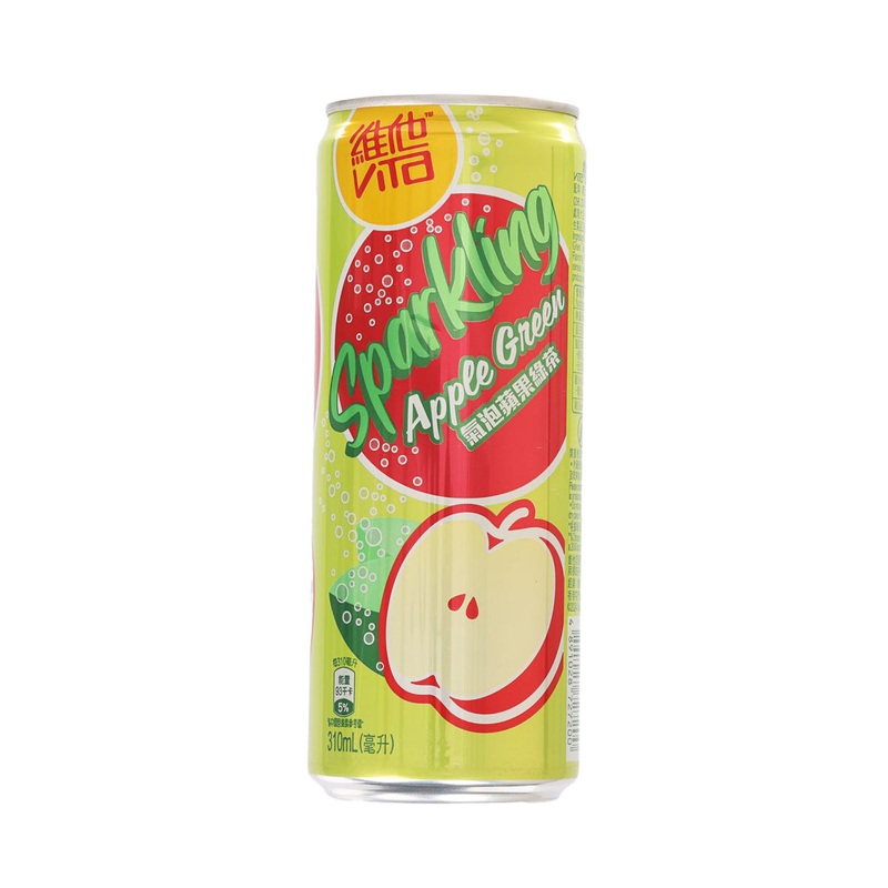 VITA Sparkling Apple Green Tea Drink [Can]  (310mL)