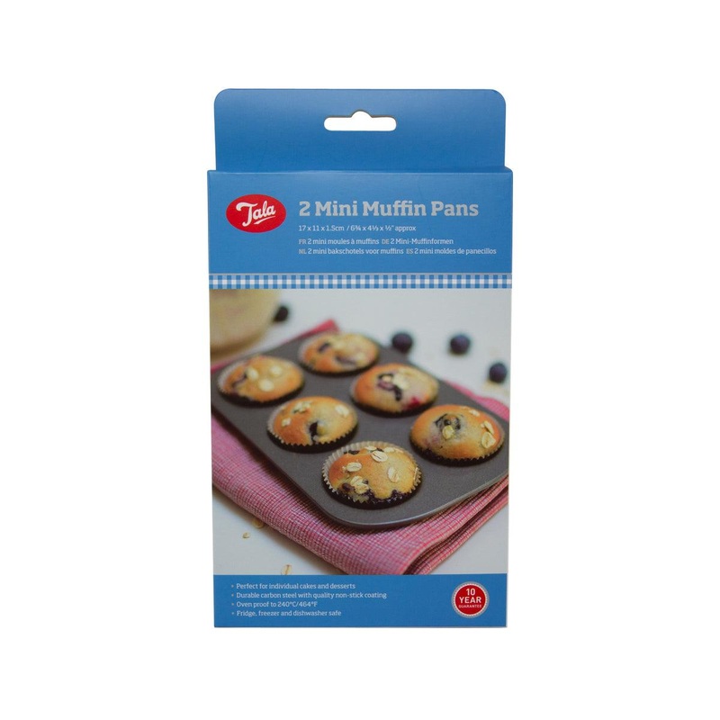TALA Mini 6 Cup Muffin Pan 2pcs Set