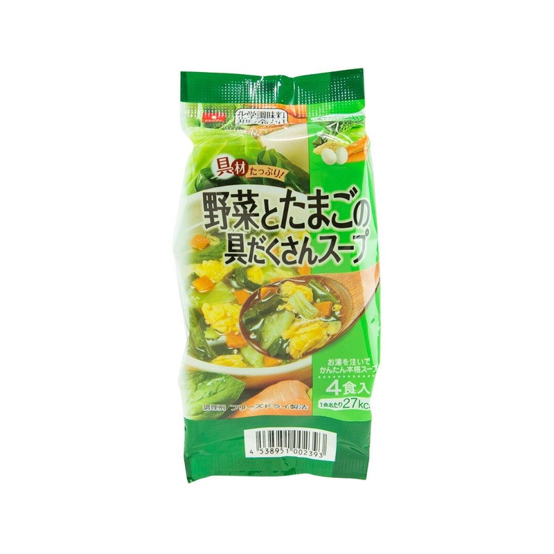 ASUZAC FOODS Instant Freeze-dried Mixed Vegetable & Egg Soup  (32.4g)