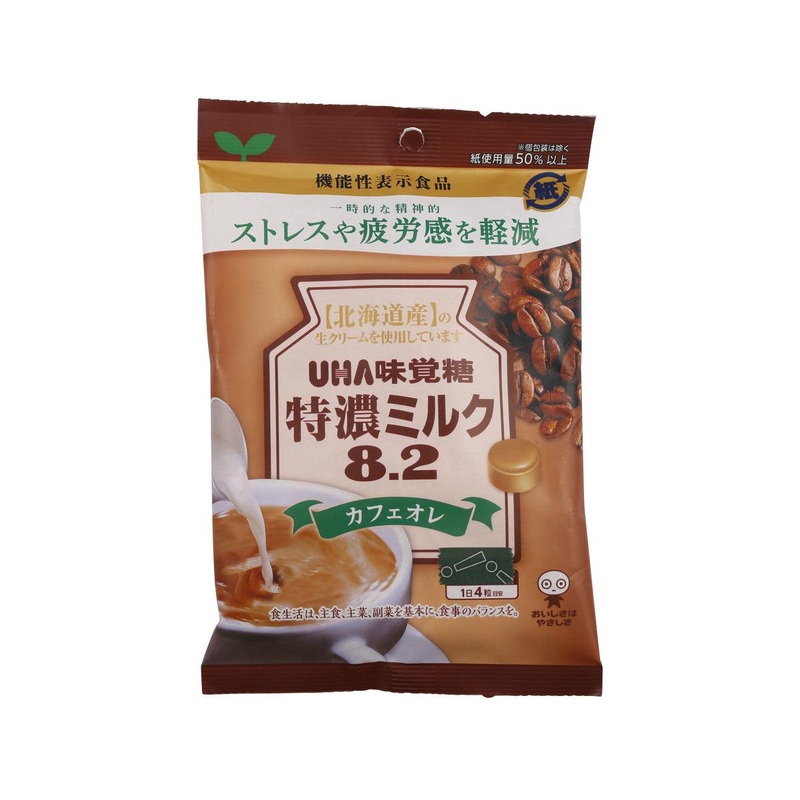 UHA Super Rich 8.2 Milk Candy - Cafe Au Lait Flavor  (93g)