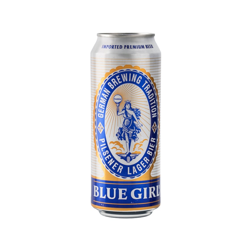 BLUE GIRL Pilsner Lager Beer (Alc 5%) [Can]  (500mL)