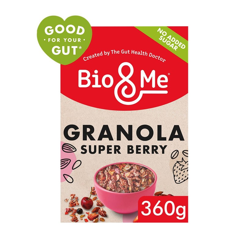 BIO & ME Super Berry Gut-Loving Prebiotic Granola  (360g)