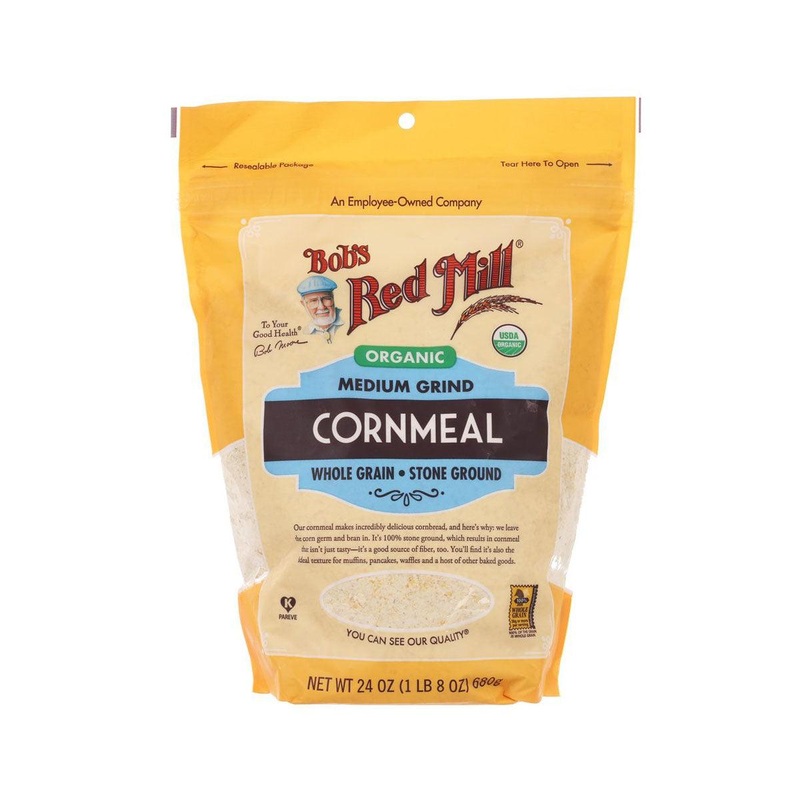 BOB'S RED MILL Organic Whole Grain Medium Grind Cornmeal  (680g)