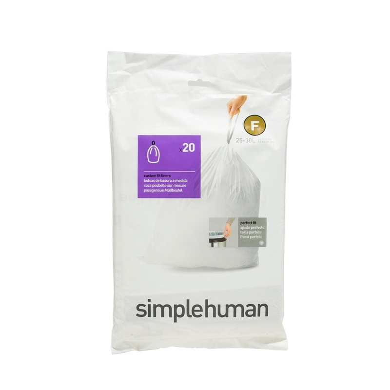 SIMPLEHUMAN Trash Bag-Code F-Type 25L 20P  (20pcs)