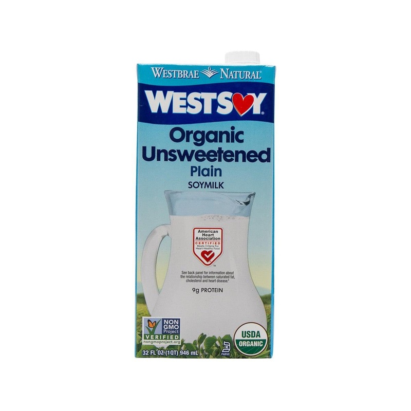 WESTSOY Organic Unsweetened Soymilk  (946mL)
