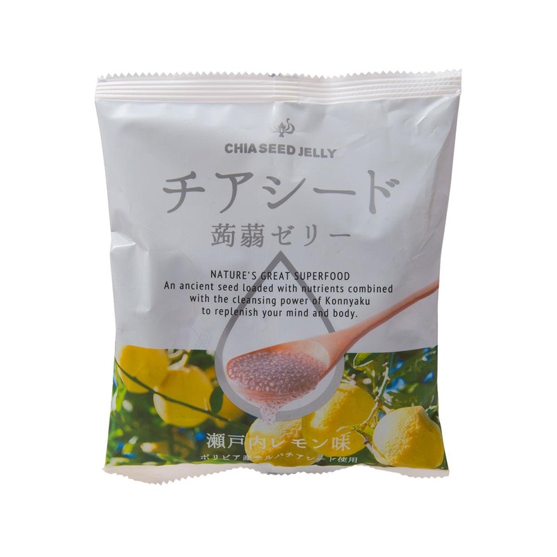 WAKASHO Chia Seed Konnyaku Jelly - Setouchi Lemon Flavor  (10pcs)