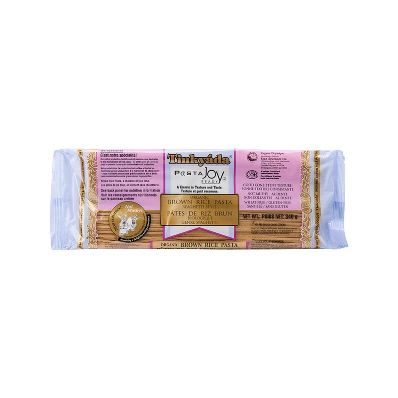 TINKYADA Organic Gluten-Free Brown Rice Pasta - Spaghetti Style  (340g)