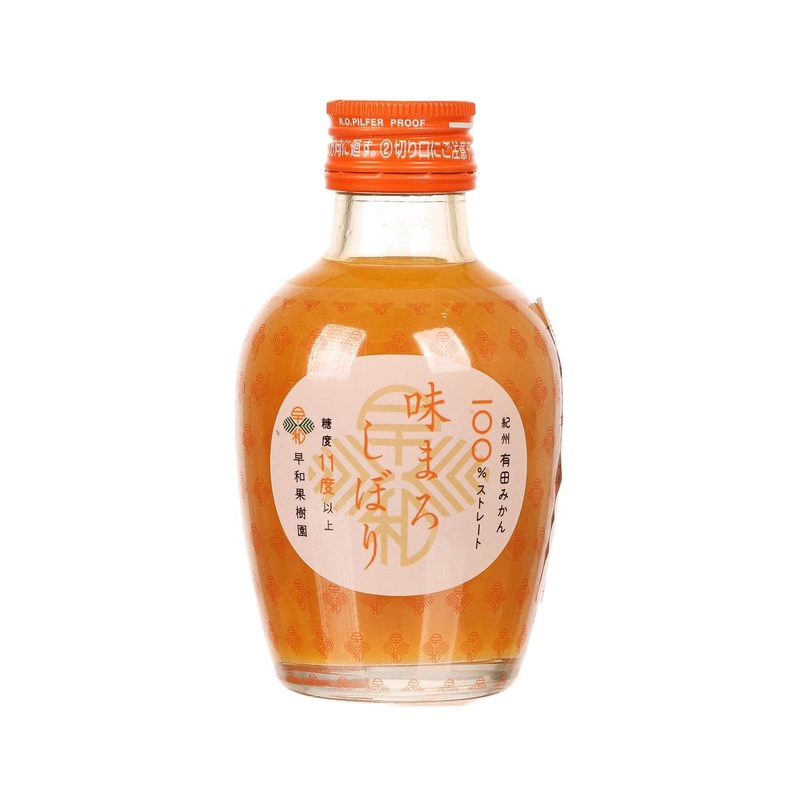 SOUWAKAJUEN Ajimaro Shibori 100% Mikan Juice  (180mL)