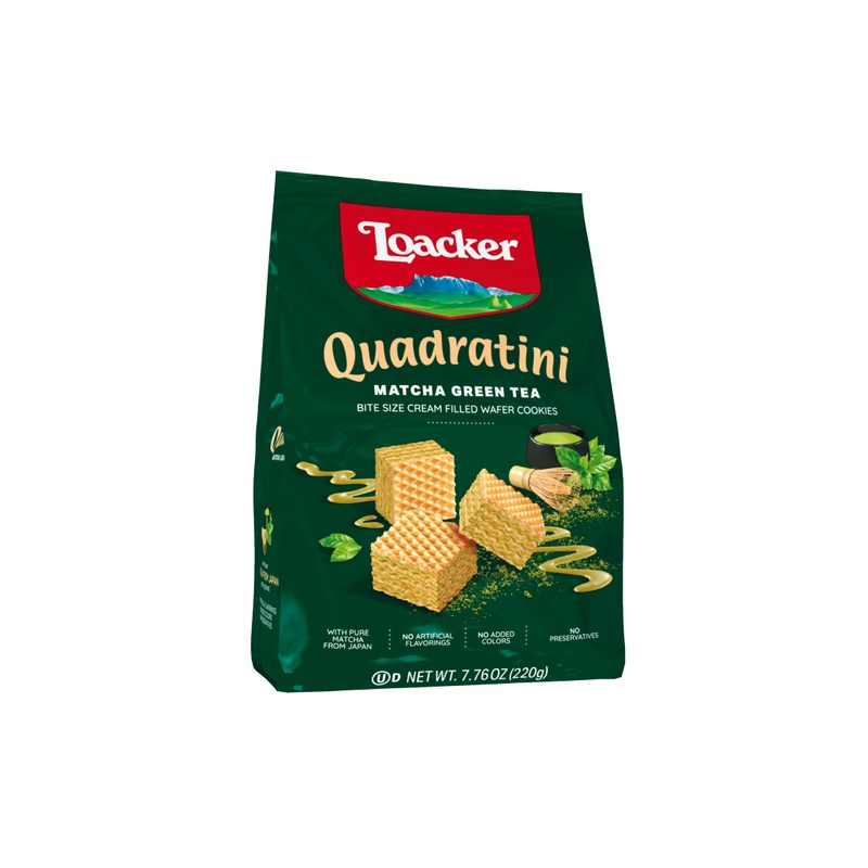 Loacker Quadratini CrackerMatcha)