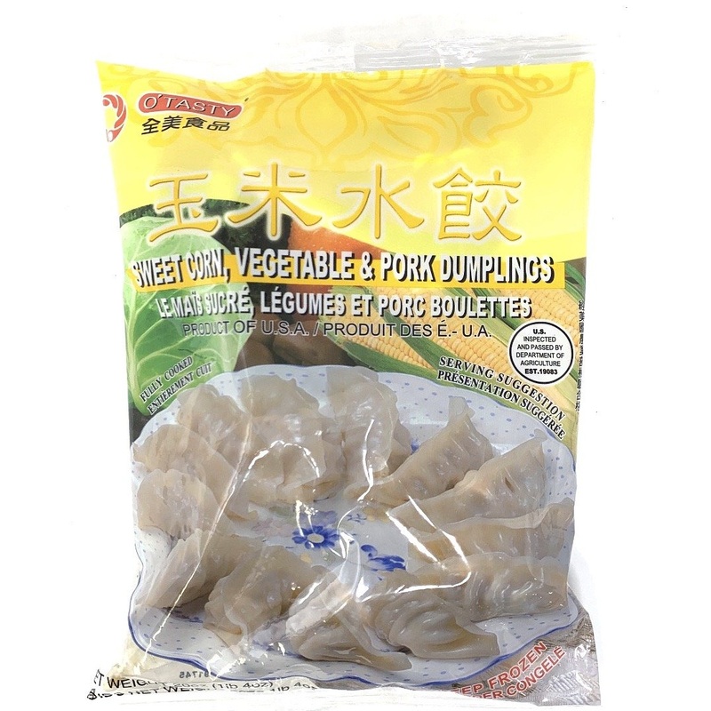 O'tasty Sweet Corn,Vegetable&Pork Dumplings