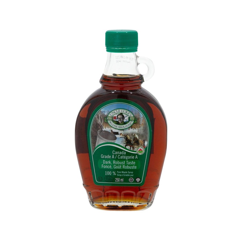 UNCLE LUKE'S Organic Grade A Dark Maple Syrup  (250mL)