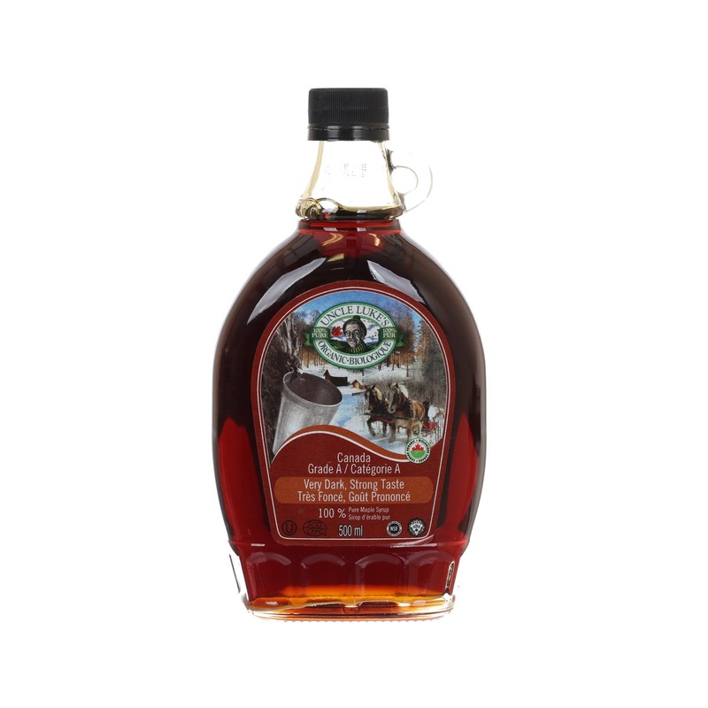 UNCLE LUKE'S Organic Grade A Very Dark Maple Syrup  (500mL)