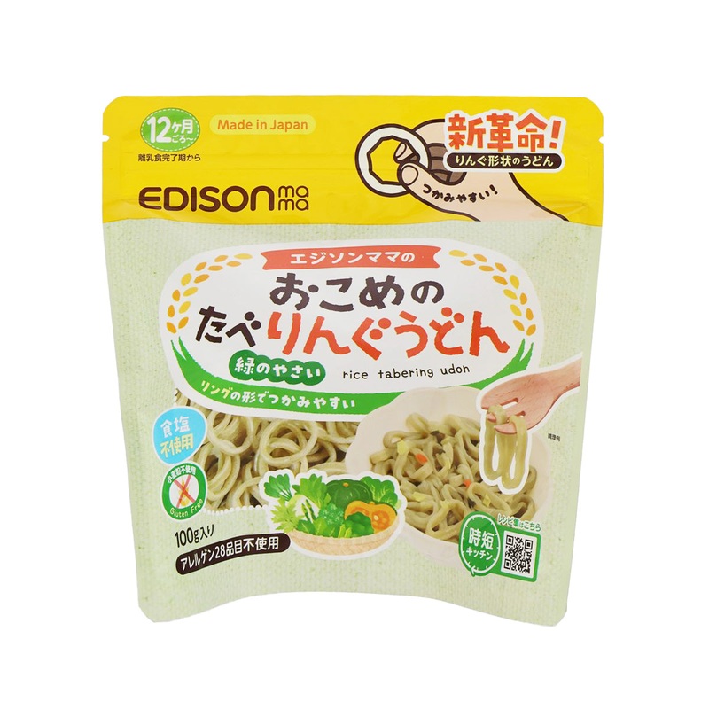 EDISON MAMA Rice Tabering Udon (Mixed Vegetable)  (100g)