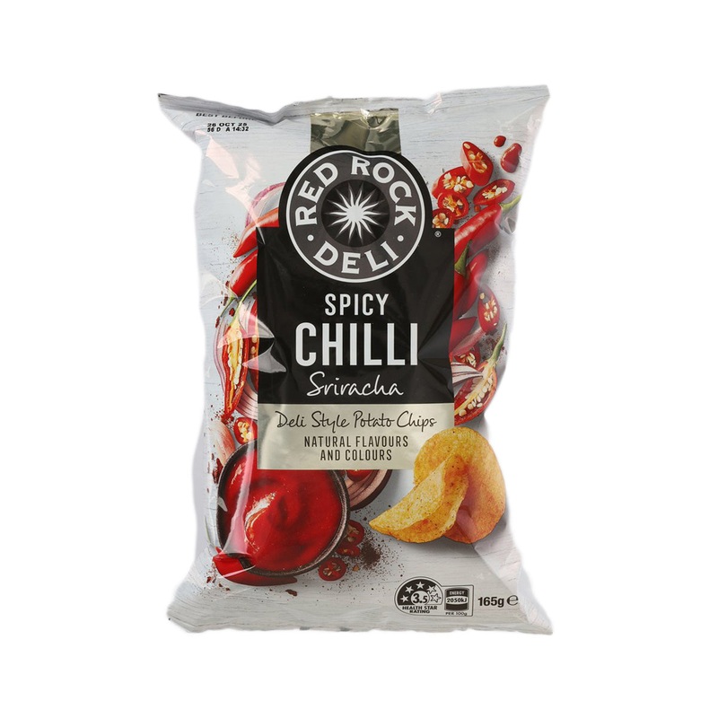 RED ROCK DELI Spicy Chilli Sriracha Flavoured Potato Chips  (165g)