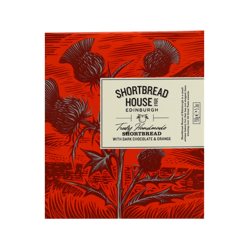 SHORTBREAD HOUSE OF EDINBURGH Shortbread with Dark Chocolate & Orange  (150g)