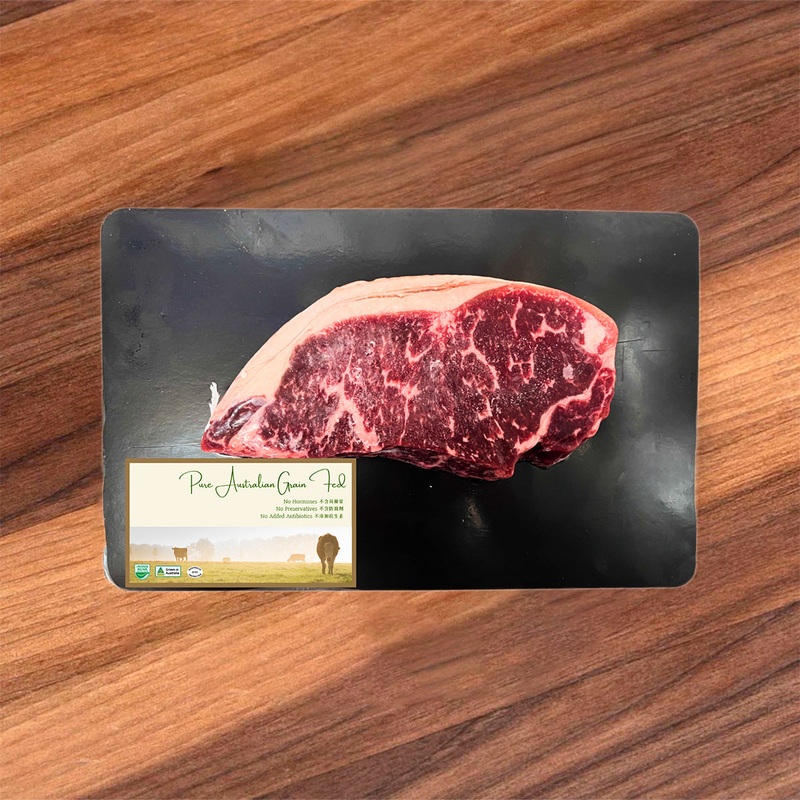 SOUTHERN GRAIN Australian Frozen M4+ Black Angus Premium Grain Fed Beef Striploin  (1pack)