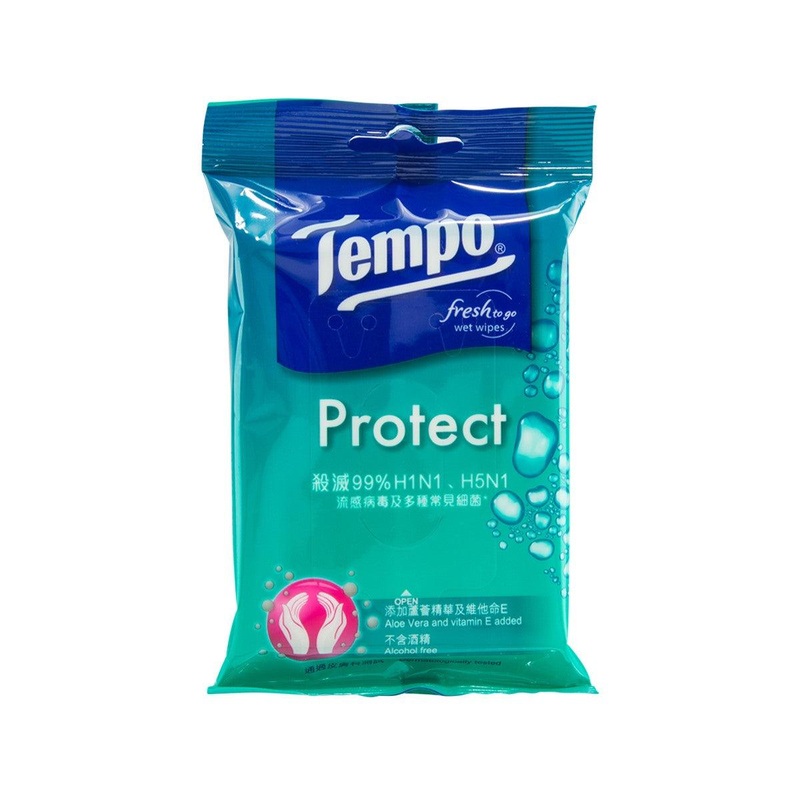TEMPO Tempo Protect Disinfectant Wet Wipes 10'S