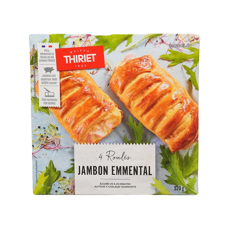 THIRIET 4 Ham & Emmental Cheese Rolls  (520g)